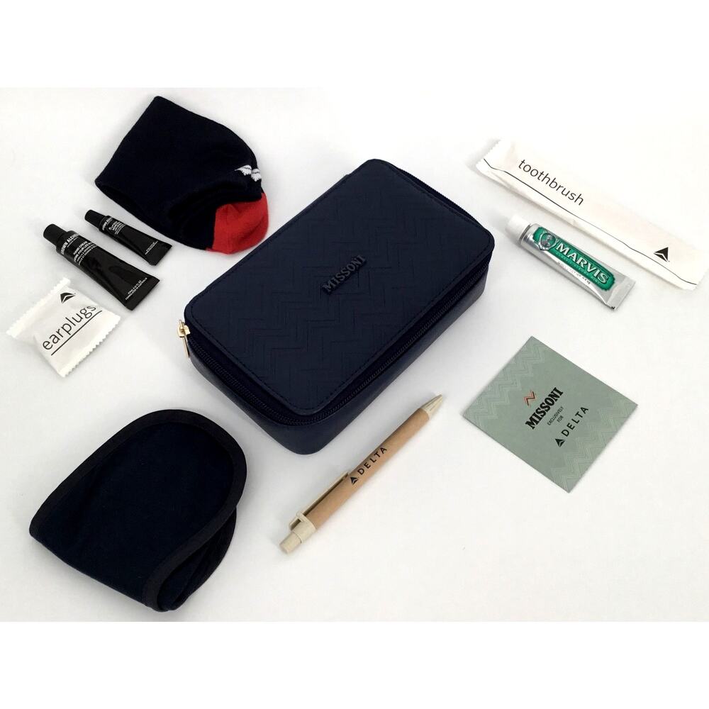 Missoni x Delta One First Class Luxury Travel Amenity Kit
